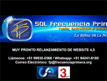 Tablet Screenshot of frecuenciaprimera.org
